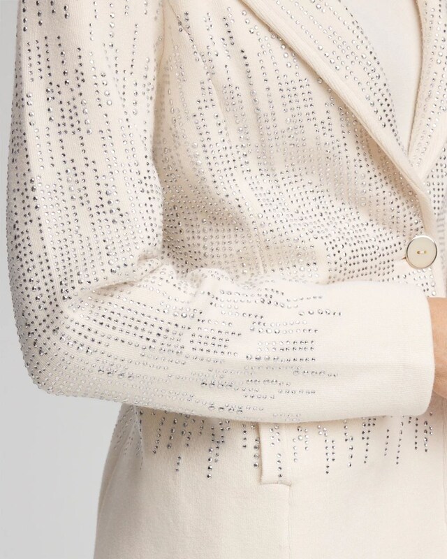 Embellished Sweater Blazer - image 4